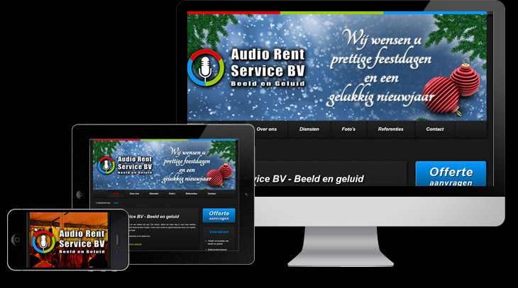 Audio Rent Service webdesign
