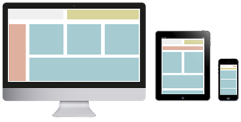 Website responsive webdesign layout
